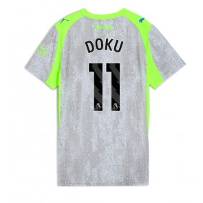 Manchester City Jeremy Doku #11 Dámské Alternativní Dres 2025-26 Krátký Rukáv
